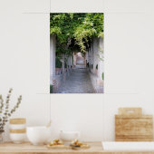 Met gebladerte overdekte wandelweg, Spanje Poster (Keuken)