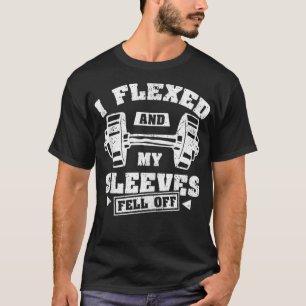 met gebogen t-shirt