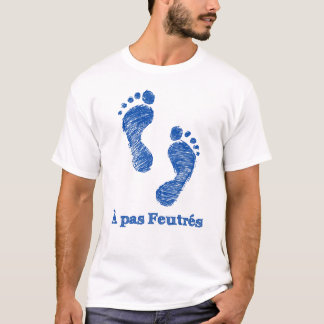 MET GEDAAmpte VOETEN - poëtische en grafische humo T-shirt