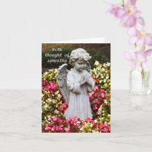 Met Gedachten van Sympathie Gevouwen Wenskaart Kaart