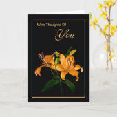 Met Gedachten van u Kaart (Gele Bloem)