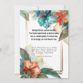 Met gedicht aan de achterkant Hibiscus Serenade Pa Kaart (Achterkant)