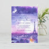 Met gedicht Amour Éternel à la Parisienne Kaart (Staand voorkant)