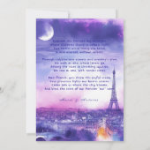 Met gedicht Amour Éternel à la Parisienne Kaart (Achterkant)