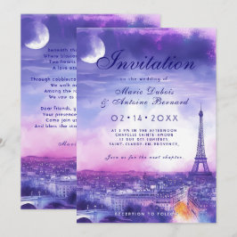 Met gedicht Amour Éternel à la Parisienne Kaart