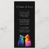 🌈 Met gedicht, Purfectly Yours: A Rainbow Love Menu (Achterkant)
