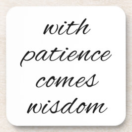 Met geduldig, hard plastic Onderzetter