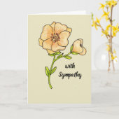 Met Gele de kaart van de Nota van de Sympathie (Gele Bloem)