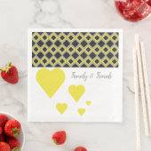 Met gele harten servet (Insitu)