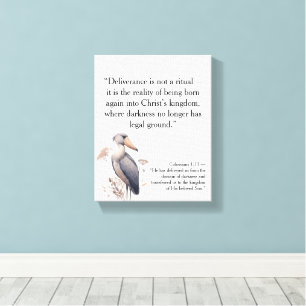 Met geloof gevulde Christelijke Motivatie citaten Canvas Afdruk