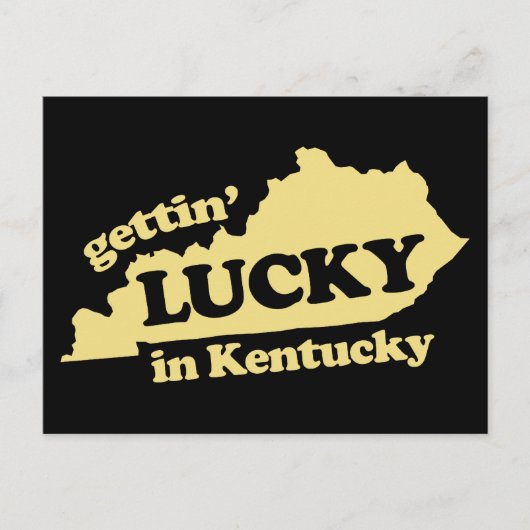 met geluk op kentucky briefkaart (Voorkant)