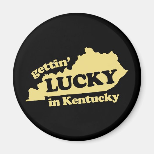 met geluk op kentucky magneet (Voorkant)