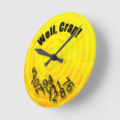  met gemorste nummers ronde klok (Hoek)