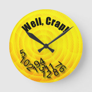  met gemorste nummers ronde klok