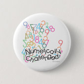 met getallen ronde button 5,7 cm (Voorkant)