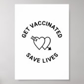 Met gevaccineerd geheugen kunt u levens redden met poster (Voorkant)