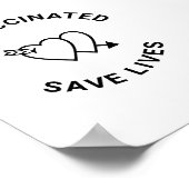 Met gevaccineerd geheugen kunt u levens redden met poster (Hoek)