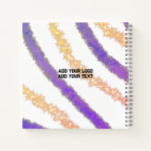 met gewone blauwe paarse zwarte bladeren kunt u de notitieboek (Achterkant)