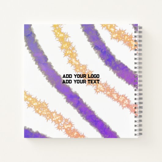 met gewone blauwe paarse zwarte bladeren kunt u de notitieboek (Achterkant)