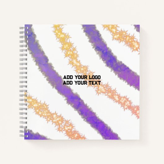 met gewone blauwe paarse zwarte bladeren kunt u de notitieboek (Voorkant)