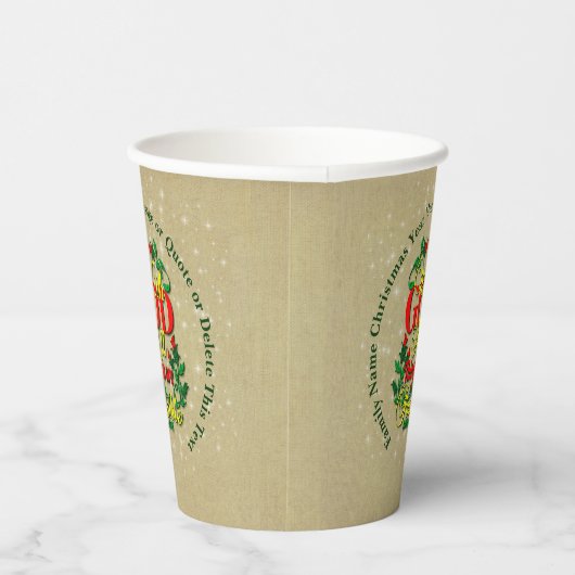 Met God alle dingen mogelijk Bijbel citaat 20xx Papieren Bekers (Rechts)