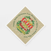 Met God Alle dingen Mogelijk Bijbel Quote Medium Servet (Hoek)