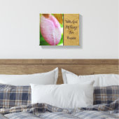 Met God alle mogelijke Inspirerend dingen Canvas Afdruk (Insitu (Slaapkamer))