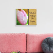 Met God alle mogelijke Inspirerend dingen Canvas Afdruk (Insitu (Woonkamer))