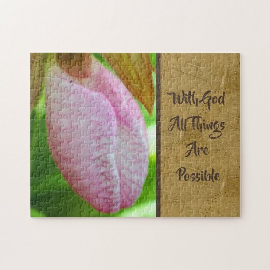 Met God alle mogelijke Inspirerend dingen Legpuzzel (Horizontaal)