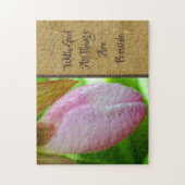 Met God alle mogelijke Inspirerend dingen Legpuzzel (Verticaal)