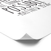 Met God alles is mogelijk, Matthew 19:26 Poster (Hoek)