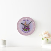 Met God Butterfly Vloerkunst Inspirerend Ronde Klok (Huis)