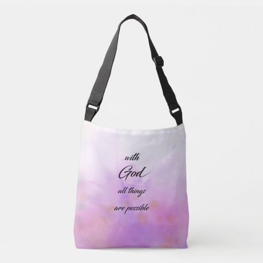 Met God Christelijke Canvas tas (Voorkant)