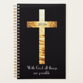 Met GOD Gouden Kruis 2026 Planner