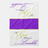 Met God Handdoek (Verticaal)