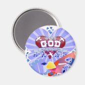 Met God Hart Magneet (Voorkant / Achterkant)