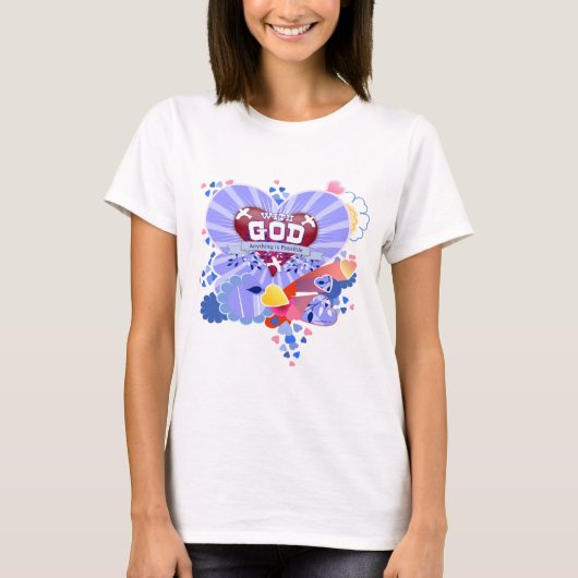Met God Hart T-shirt (Voorkant)