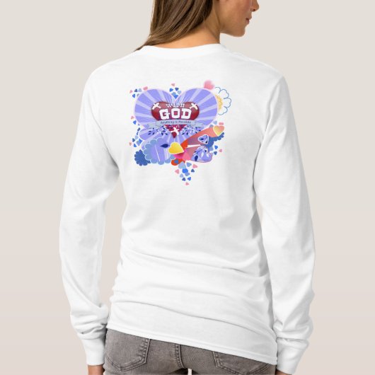 Met God Hart T-shirt (Achterkant)