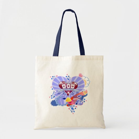 Met God Hart Tote Bag (Voorkant)