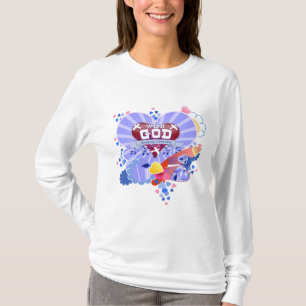 Met God harten T-shirt