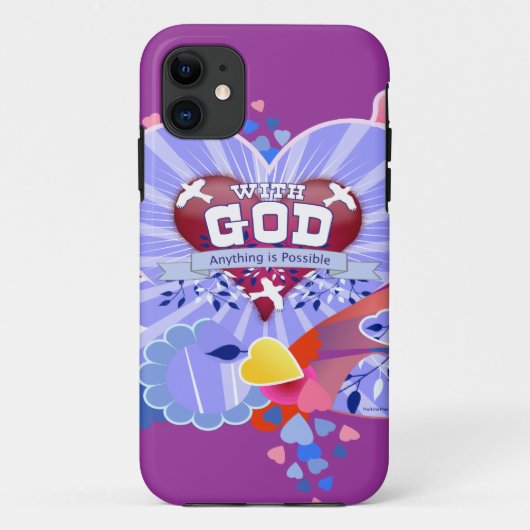 Met God iPhone 5 Hoesje (Achterkant)