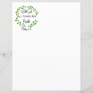 Met God is alles mogelijk