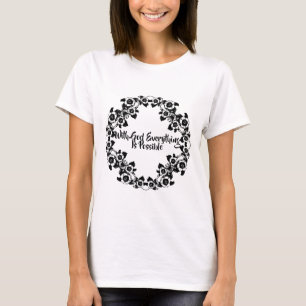 Met God is alles mogelijk Bijbelcitaten T-shirt