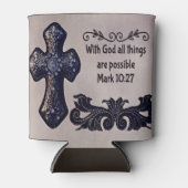 Met God is alles mogelijk Blikjeskoeler (Voorkant)