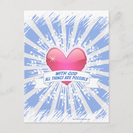 Met God is alles mogelijk Briefkaart (Voorkant)