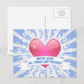 Met God is alles mogelijk Briefkaart (Voorkant / Achterkant)