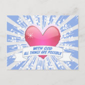 Met God is alles mogelijk Briefkaart (Voorkant)