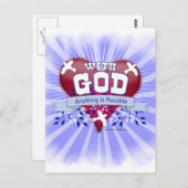 Met God is alles mogelijk Briefkaart (Voorkant / Achterkant)