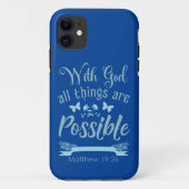 Met God is alles mogelijk Case-Mate iPhone Case (Achterkant)