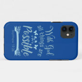 Met God is alles mogelijk Case-Mate iPhone Case (Achterkant (horizontaal))